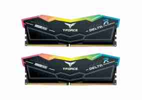 Модуль памяти Team T-Force Delta RGB Black DDR5 32 Gb (Kit 16 Gb x 2) 6400 MHz (FF3D532G6400HC40BDC01)