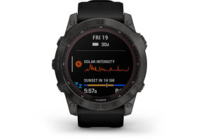 Смарт-часы Garmin Fenix 7X Sapphire Solar Carbon Gray DLC Titanium with Black Band (010-02541-10/11)