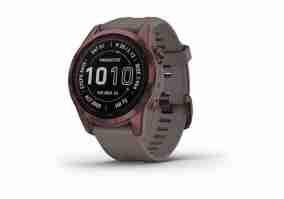 Смарт-годинник Garmin Fenix 7S Sapphire Solar Dark Bronze Titanium w. Shale G. Band (010-02539-28/29)