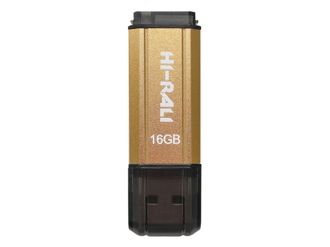 USB флеш накопитель Hi-Rali 16 GB Stark Series Gold (HI-16GBSTGD)