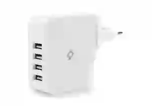 Сетевое зарядное устройство Ttec Quattro 4xUSB 5.1A / 25Вт White (2SC02B)