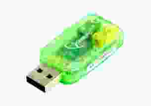 Звукова карта зовнішня Gembird SC-USB-01 Green