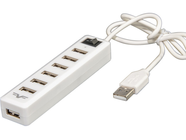 Мультипортовий адаптер Frime 7хUSB2.0 Hub White (FH-20041)