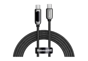 Кабель BASEUS Display Fast Charging Data Cable Type-C to Type-C 100W Black 1м (CATSK-B01)