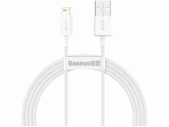 Кабель BASEUS Superior Fast Charging USB to Lightning 1.5m White (CALYS-B02)