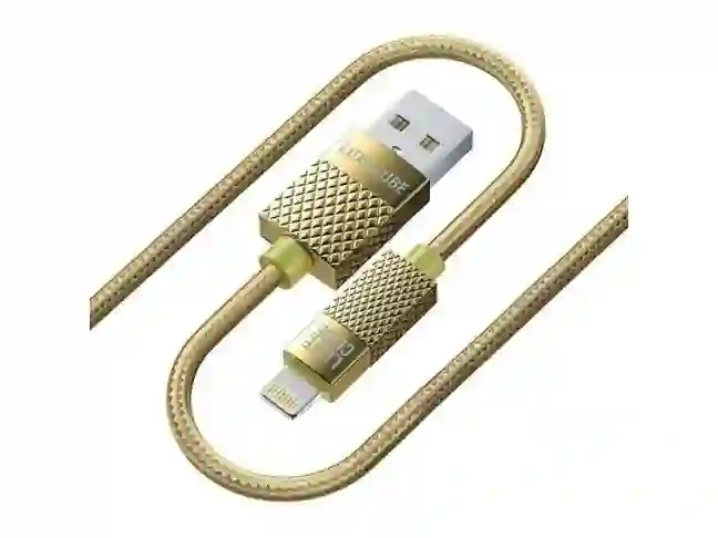 Кабель Luxe Cube Premium USB-Lightning, 1м, золотистый (8886668686150)