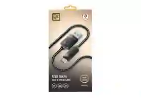 Кабель Luxe Cube Premium USB-microUSB, 1м, сірий (8886668686167)