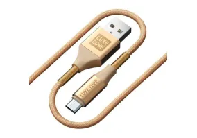 Кабель Luxe Cube Armored USB-microUSB 1m Gold (8886669689204)