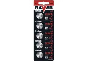Батарейка EMOS Raver CR2016 BL 5шт. (B7316)