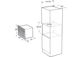 Встраиваемая микроволновая печь Gorenje BM251SG2BG