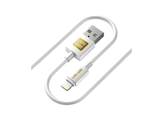 Кабель Luxe Cube Lightning to USB for iPhone White 1m (7775557575228)