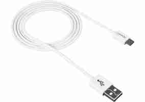 Кабель Canyon USB 2.0 AM to Micro USB 1.0m White (CNE-USBM1W)
