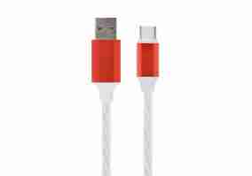 Кабель Cablexpert USB 2.0 AM to Type-C 1m White (CC-USB-CMLED-1M)