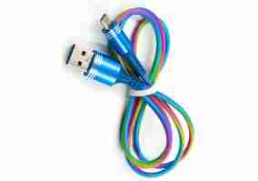 Кабель Dengos USB Type-A - USB Type-C 1m Rainbow (PLS-TC-PRUZH-RAINBOW)