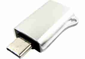 Переходник Dengos OTG USB-USB-C Silver (ADP-019)