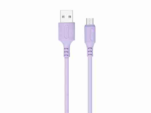 Кабель ColorWay USB - Micro USB 1m Violet (CW-CBUM044-PU)