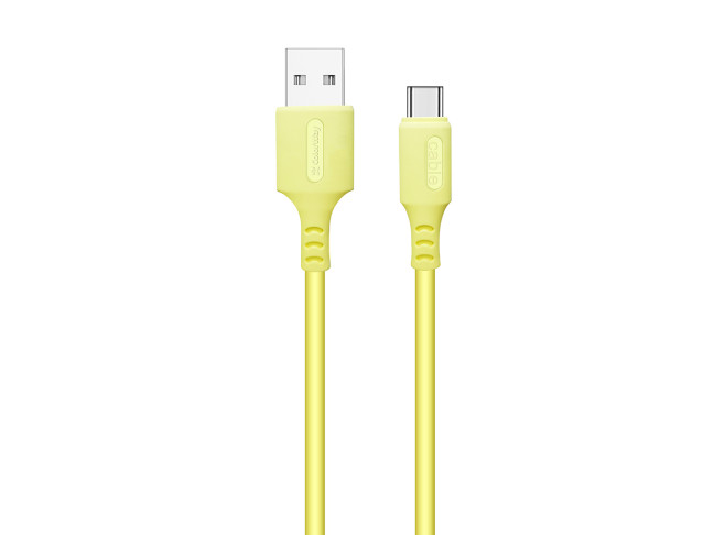 Кабель ColorWay USB - Type-C 1m Yellow (CW-CBUC043-Y)