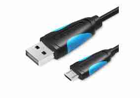Кабель Vention USB-A 2.0 - microUSB B 1m Black (VAS-A04-B100-N)