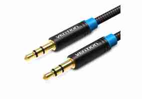 Кабель Vention Audio 3.5 mm M - 3.5 mm M, 1.5 m, Black, 3 pin (P350AC150-B-M)