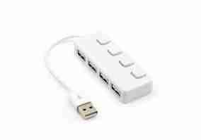 Мультипортовий адаптер Voltronic 4-ports USB2.0 White (YT-H4L-W/01646)