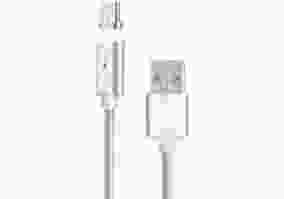 Кабель Voltronic USB-USB Type-C магнитный 1м Silver (YT-MCFB-TC/S/12246)