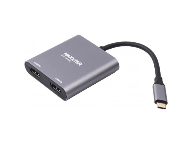 Адаптер Maxxter USB-C to 2 HDMI (V-CM-2HDMI)