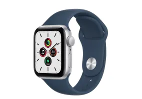 Смарт-годинник Apple Watch SE GPS + Cellular 40mm Silver Aluminum Case w. Abyss Blue S. Band (MKQL3)