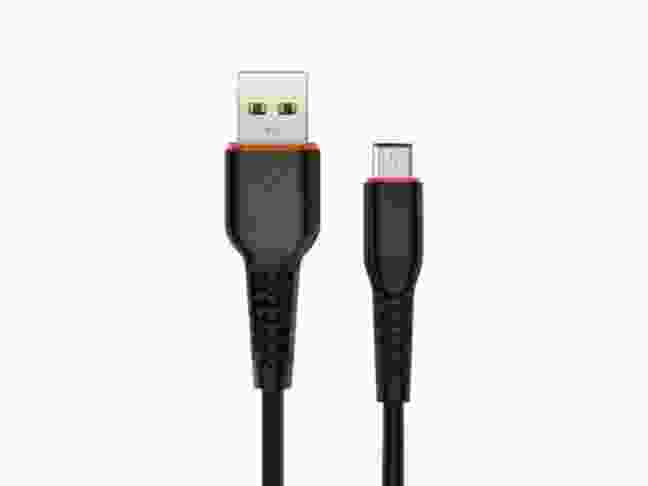 Кабель SkyDolphin S54V Soft USB - microUSB 1м, Black (USB-000432)