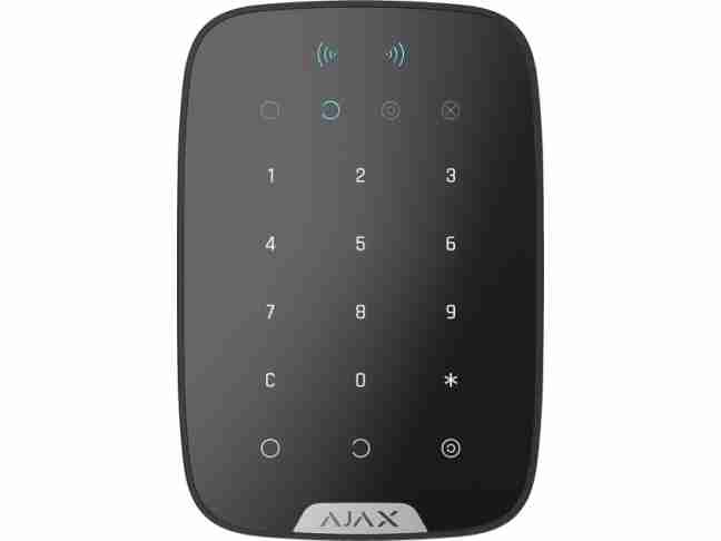Беспроводная сенсорная клавиатура Ajax KeyPad Plus чёрная (000023069)