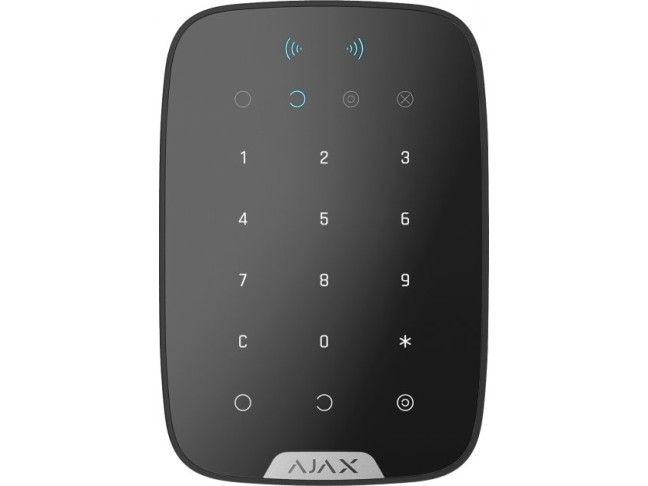 Беспроводная сенсорная клавиатура Ajax KeyPad Plus чёрная (000023069)