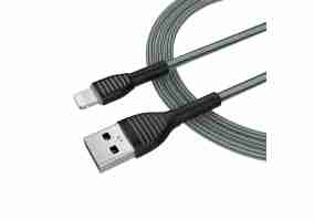 Кабель ColorWay USB-Lightning 1m Gray (CW-CBUL041-GR)