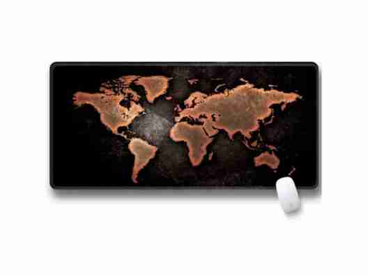 Коврик для мыши Voltronic Карта мира Black/Brown (SJDT-21/20889)