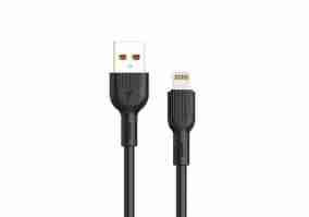 Кабель SkyDolphin S03L USB - Lightning 1м, Black (USB-000416)