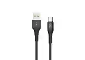 Кабель SkyDolphin S05V TPE Frost Line USB - microUSB 1м, Black (USB-000553)