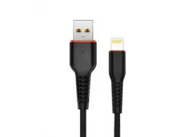 Кабель SkyDolphin S54L Soft USB - Lightning 1м, Black (USB-000428)