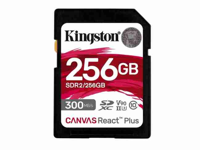 Карта пам'яті Kingston 256 GB SDXC Class 10 UHS-II U3 Canvas React Plus SDR2/256GB