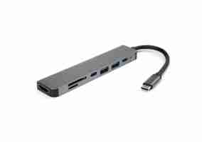 Док-станция для ноутбука Vinga Type-C to 4K HDMI+2*USB3.0+2*PD Aluminium (VCPHTC5AL)