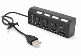 Мультипортовый адаптер Voltronic 4-ports USB2.0 Black(YT-HWS4HS-B/03943)