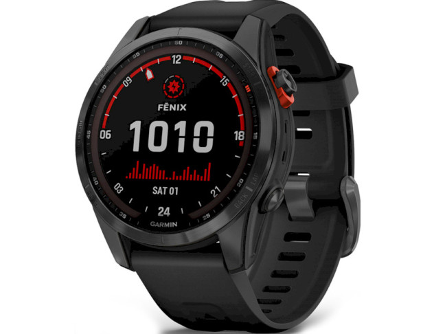 Смарт-годинник Garmin Fenix 7S Solar Slate Gray with Black Band (010-02539-12/13)