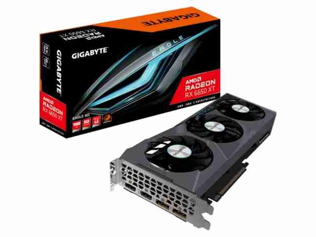 Видеокарта Gigabyte Radeon RX 6650 XT EAGLE 8G (GV-R665XTEAGLE-8GD)