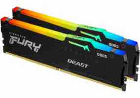 Модуль пам'яті Kingston FURY 32 GB (2x16GB) DDR5 6000 MHz Beast RGB (KF560C40BBAK2-32)