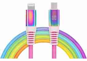 Кабель REAL-EL USB Type-C to Lightning 1m MFI Rainbow (EL123500054)