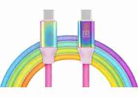 Кабель REAL-EL Premium USB Type C - Type C Rainbow 1m (EL123500053)