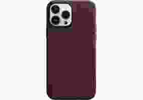 Чехол Apple iPhone 13 Pro Max Leather Case with MagSafe - Dark Cherry (MM1M3)