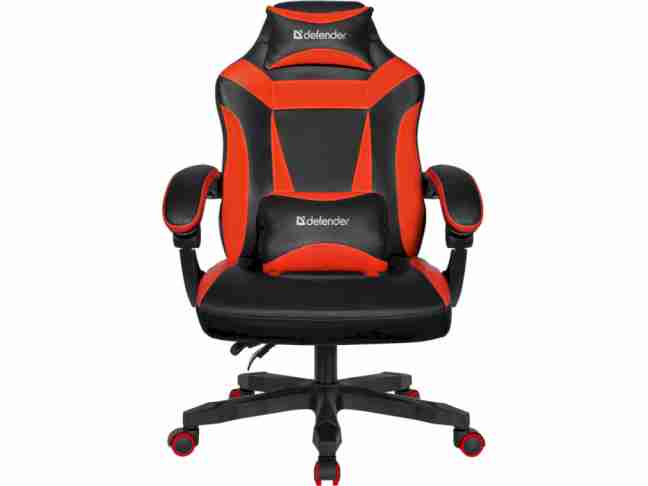 Компьютерное кресло для геймера Defender Master Black/Red (64359)