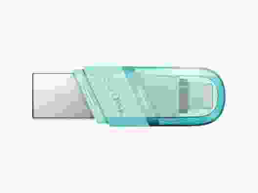 USB флеш накопитель SanDisk 128 GB iXpand Flip Ice Mint (SDIX90N-128G-GN6NJ)