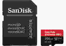 Карта пам'яті SanDisk 256 GB microSDXC UHS-I U3 Extreme Pro + SD Adapter SDSQXCD-256G-GN6MA