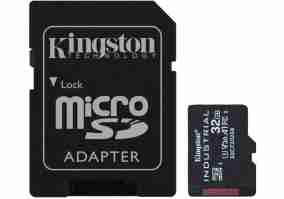 Карта памяти Kingston 32 GB microSDHC UHS-I (U3) V30 A1 Industrial + SD Adapter (SDCIT2/32GB)