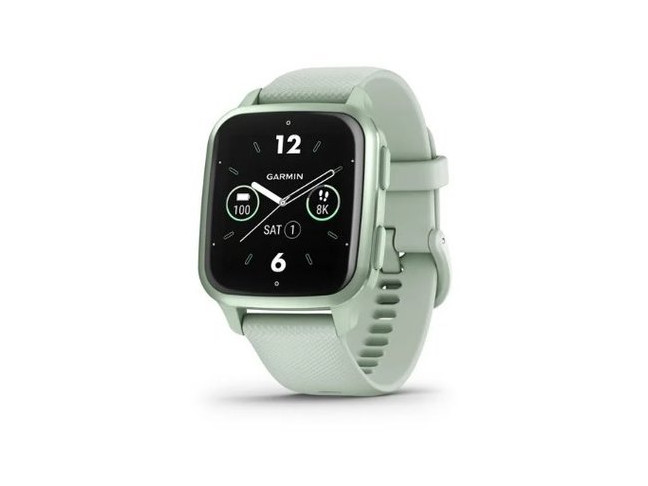 Смарт-часы Garmin Venu SQ 2 Metallic Mint Aluminium Bezel with Cool Mint Case and Silicone Band (010-02701-12)