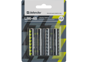 Батарейка Defender AA bat Alkaline 4шт (56012)